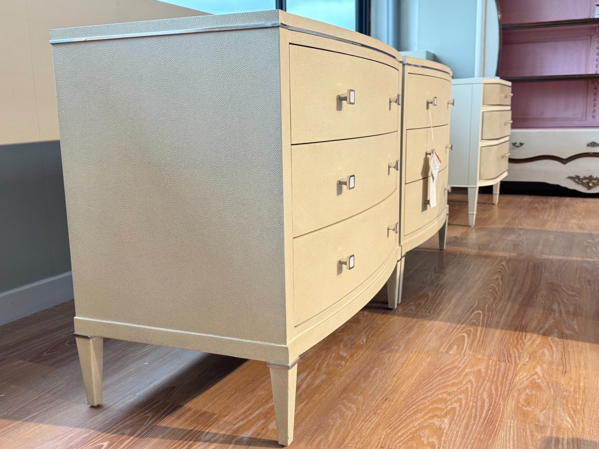 Theodore Alexander Adeline Bedside Table in Overcast