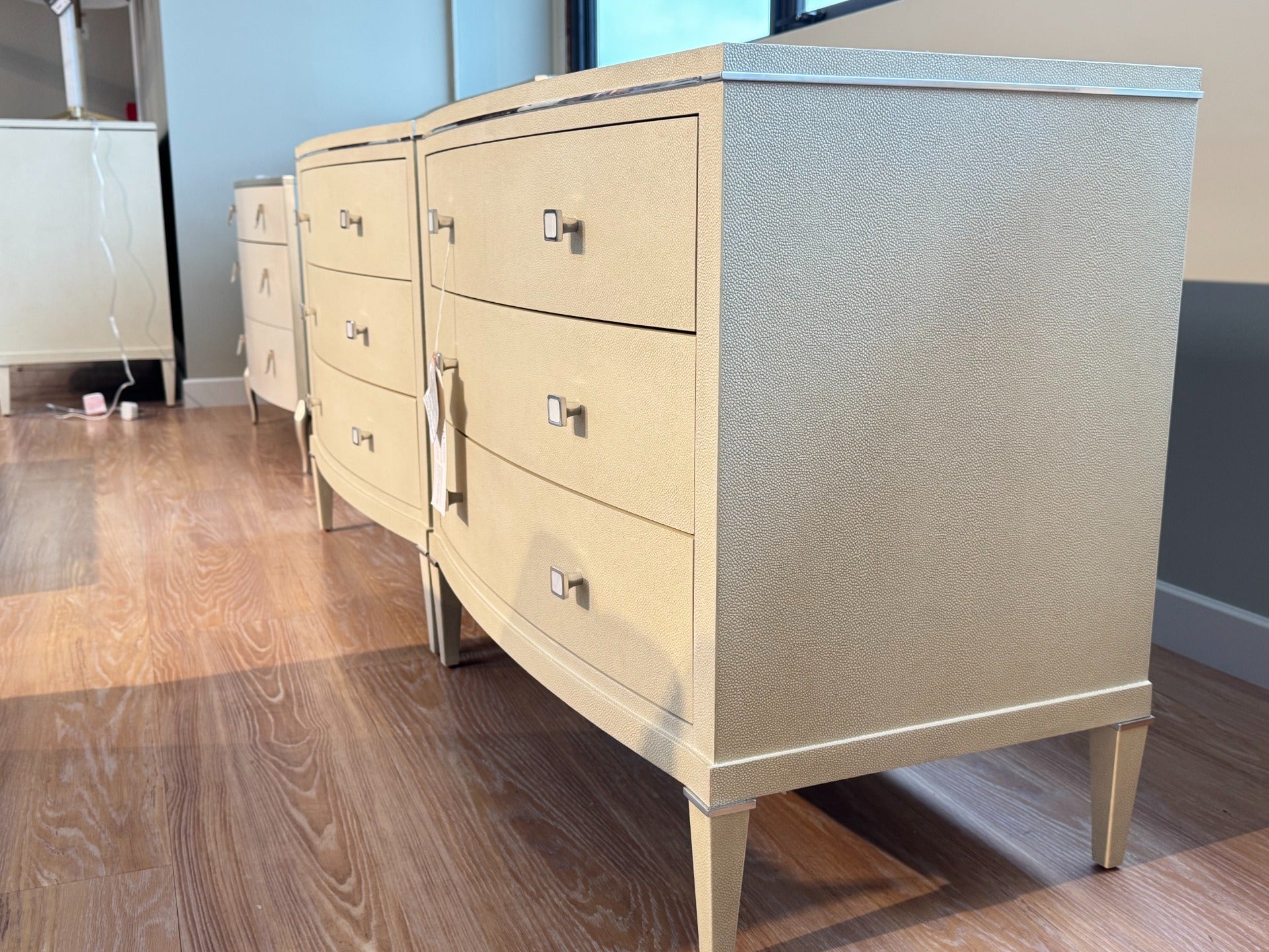 Theodore Alexander Adeline Bedside Table in Overcast