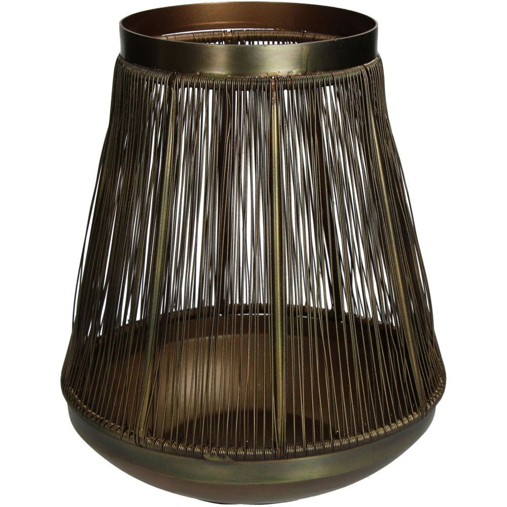 Iver Candle Holder Iron Bronze 19cm Nicholas John Interiors