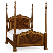 Jonathan Charles Chippendale Four Poster Bed in Mahogany - UK King