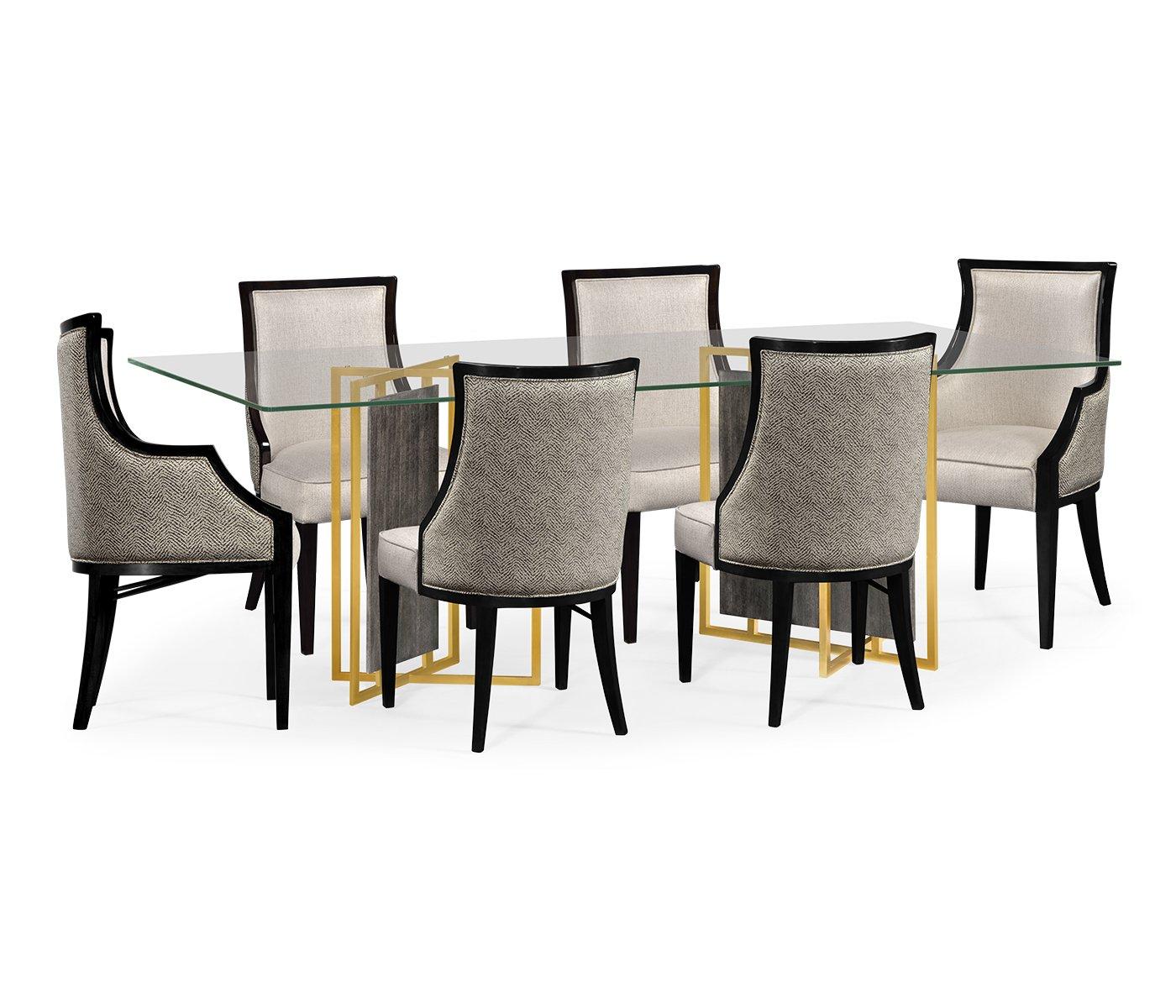 Jonathan Charles Dining Table in Smoked Grey Eucalyptus