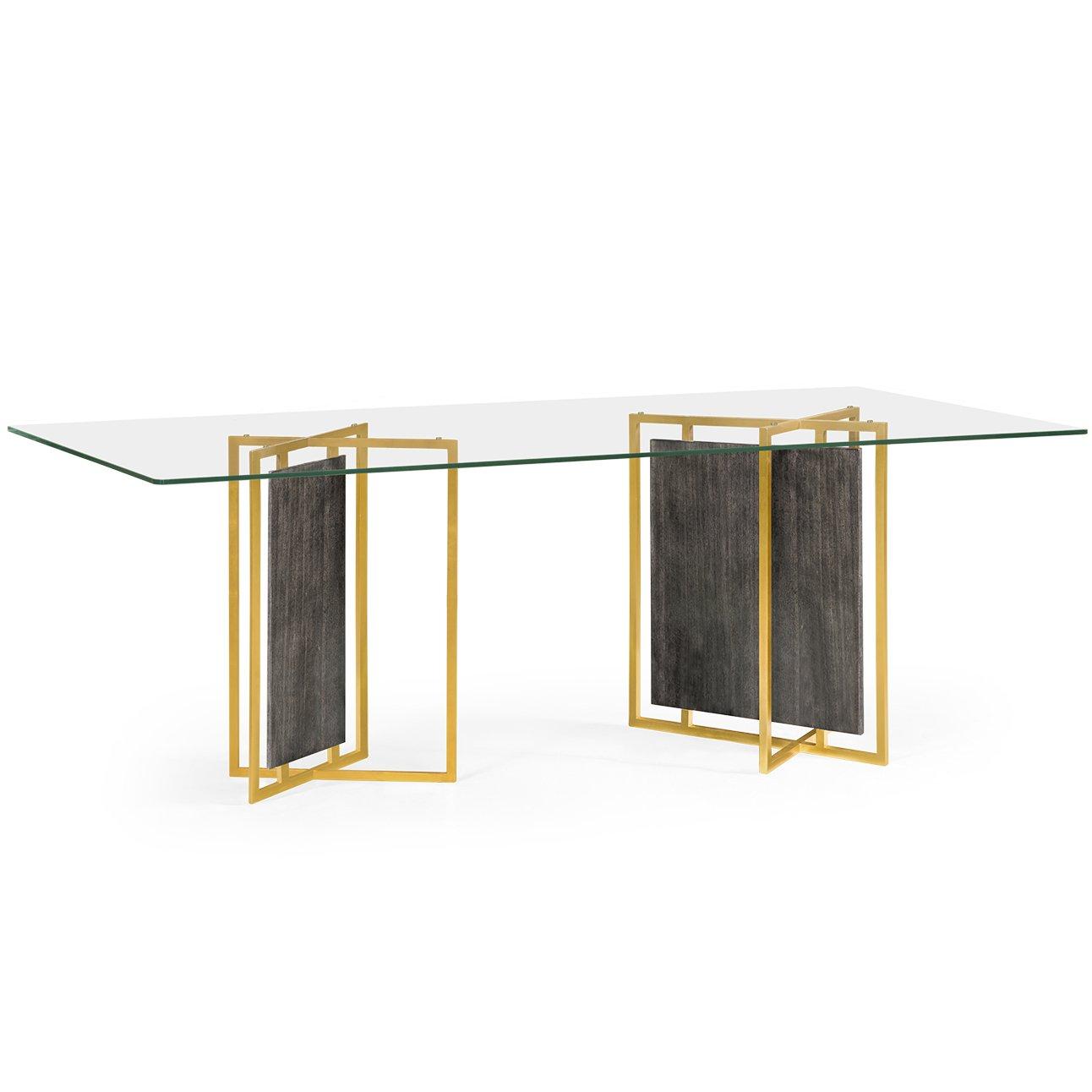 Jonathan Charles Dining Table in Smoked Grey Eucalyptus
