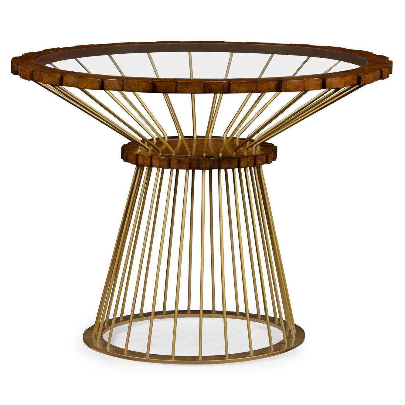 Jonathan Charles Camden Round Brass Centre Table