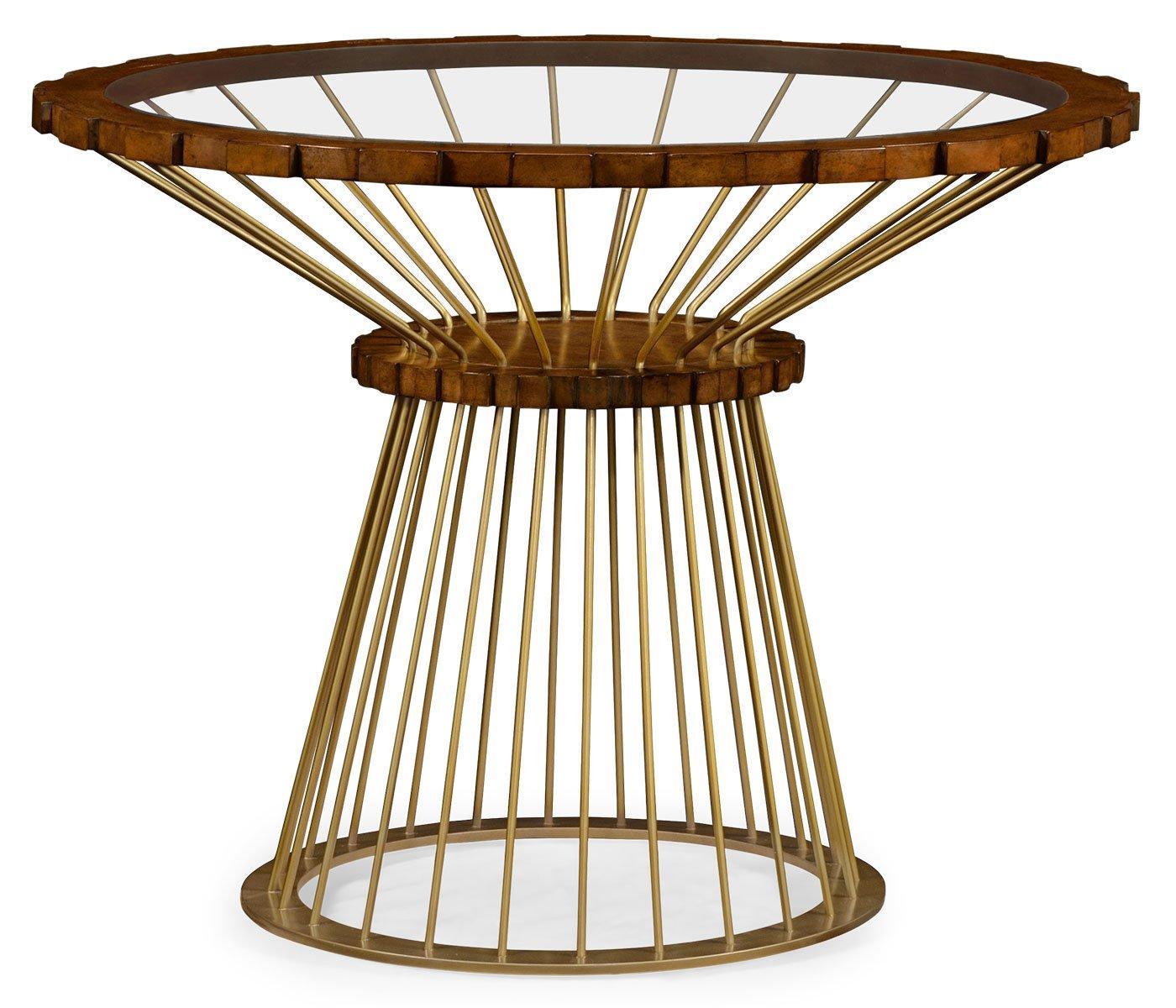 Jonathan Charles Camden Round Brass Centre Table