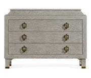 Jonathan Charles Doha Chest of Drawers in Oak in Grey