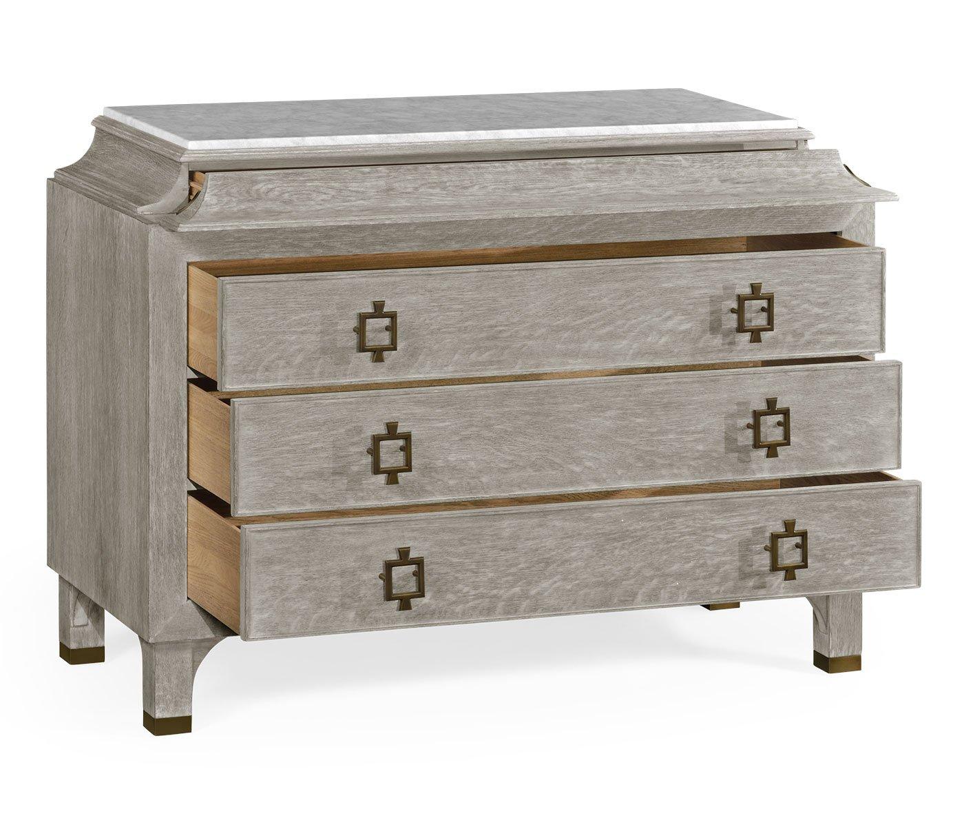 Jonathan Charles Doha Chest of Drawers in Oak in Grey