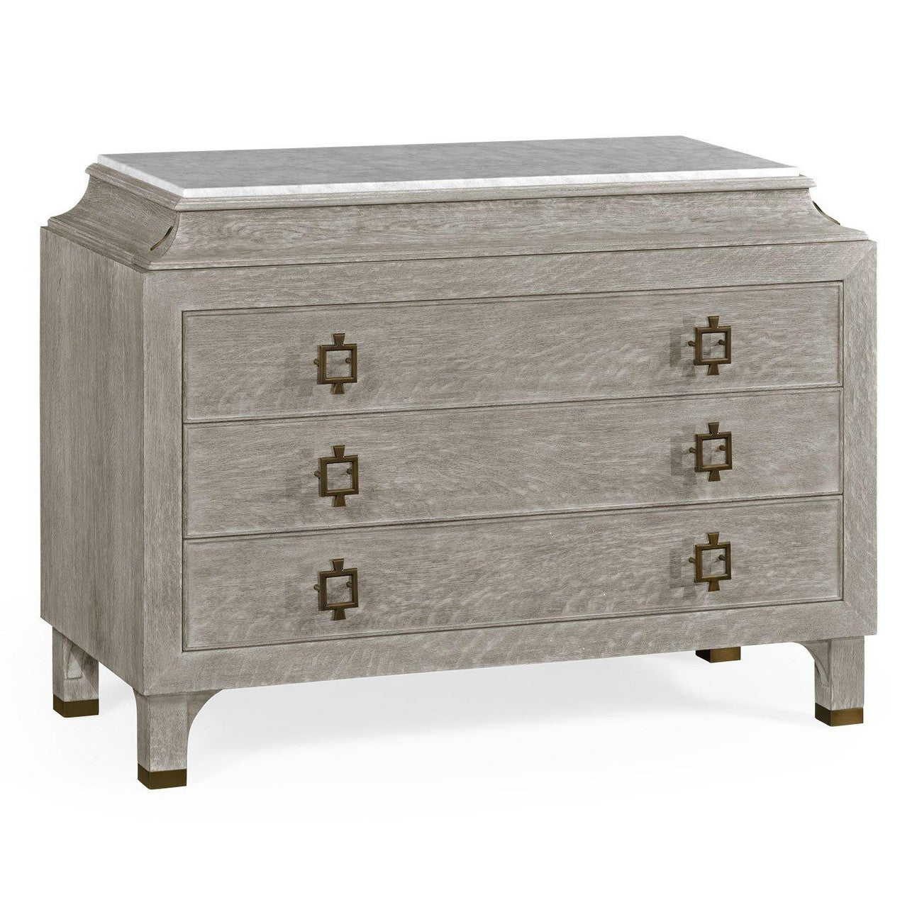 Jonathan Charles Doha Chest of Drawers in Oak in Grey