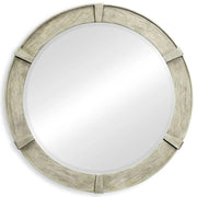Jonathan Charles Rustic Grey Round Mirror