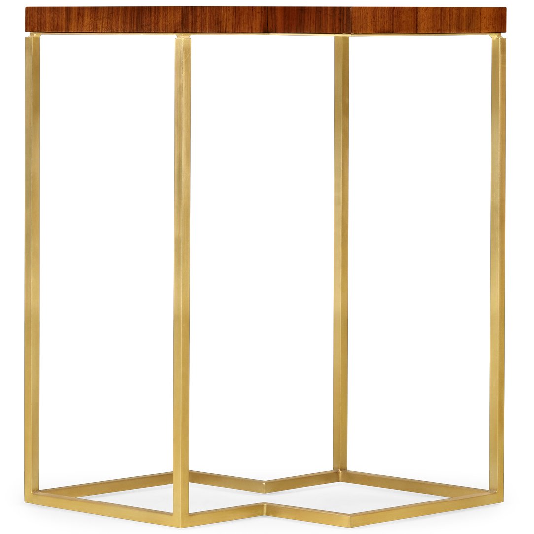 Jonathan Charles Side Table Double Diamond Bookmatched