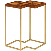 Jonathan Charles Side Table Double Diamond Bookmatched