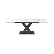 Kaito Gloss White Ceramic Extending Dining Table - 160 - 240cm