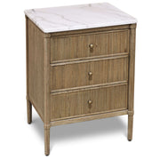Keiichi Highgrove Bedside Table with Marble Top