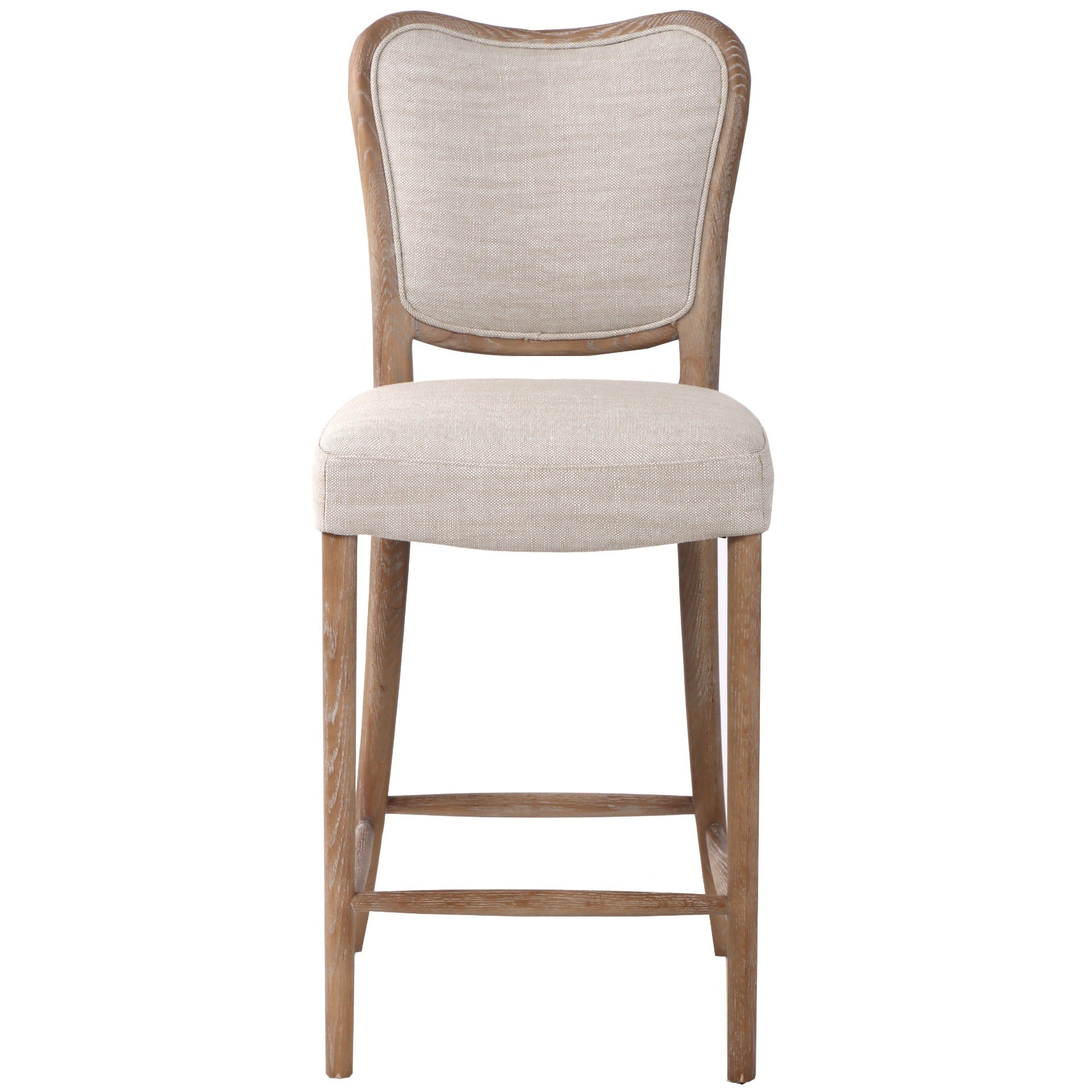 Keiichi Nailsworth Oak Upholstered Counter Stool