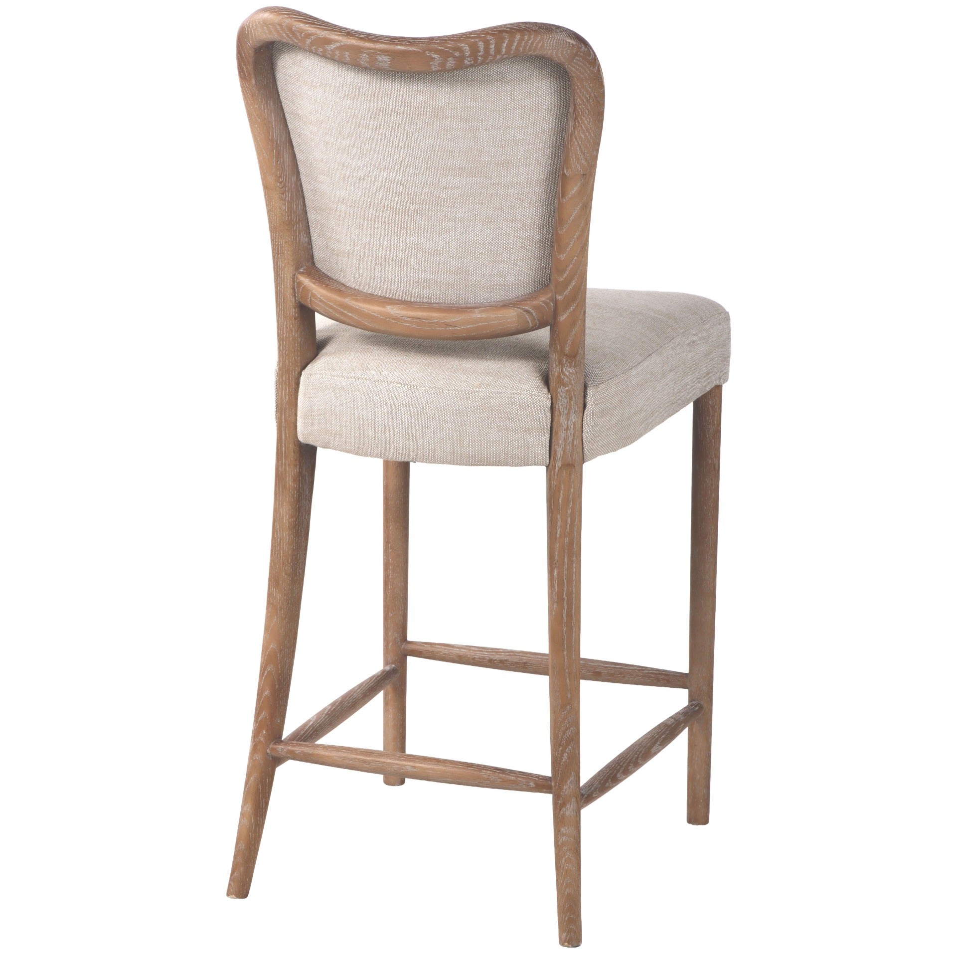 Keiichi Nailsworth Oak Upholstered Counter Stool
