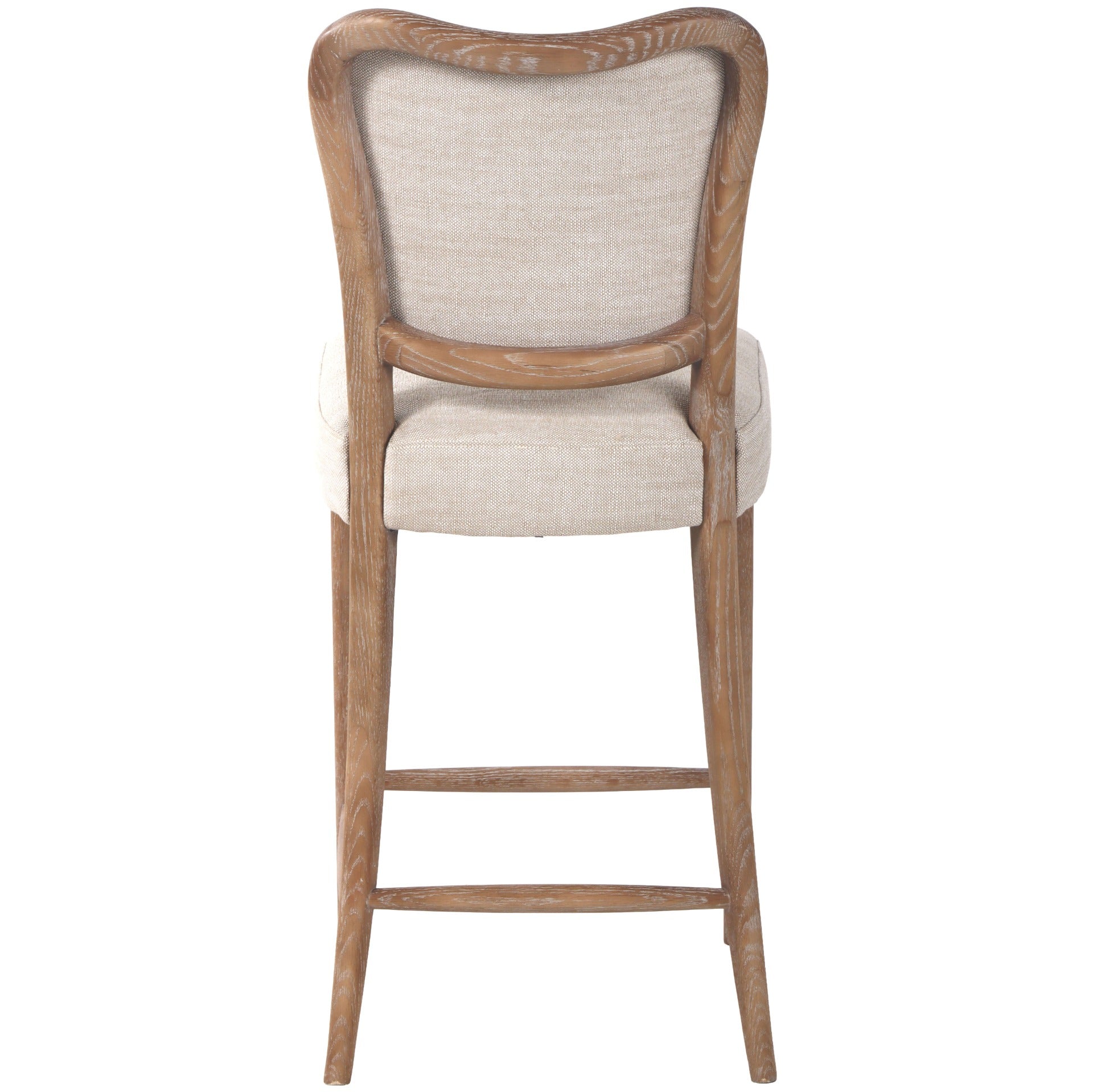 Keiichi Nailsworth Oak Upholstered Counter Stool