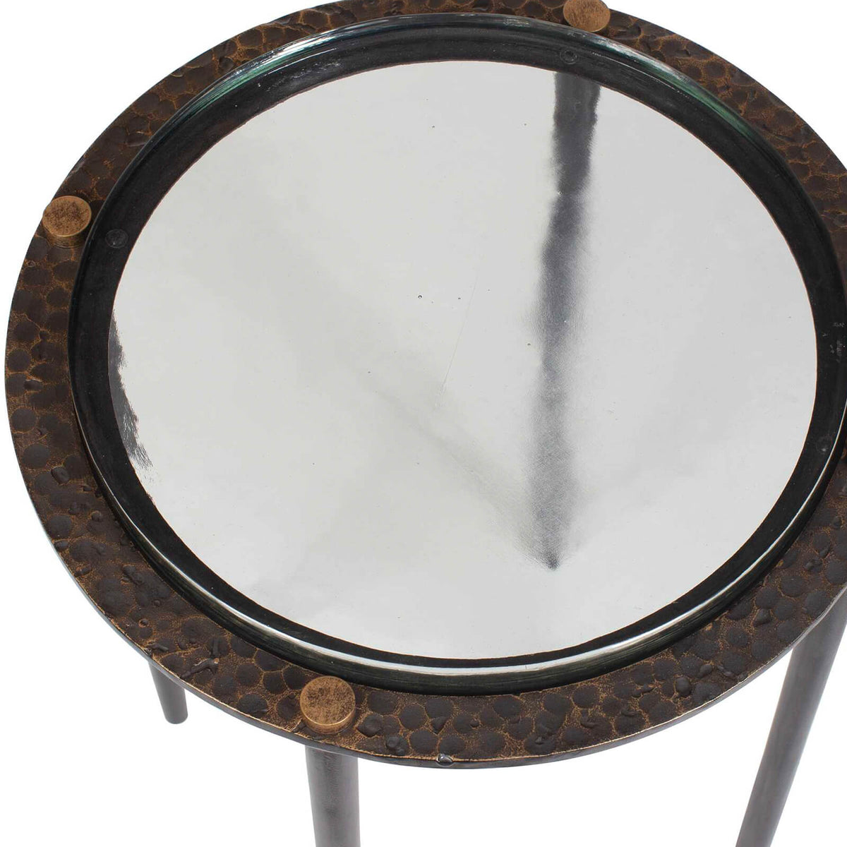 Uttermost Kennington Round Glass Side Table
