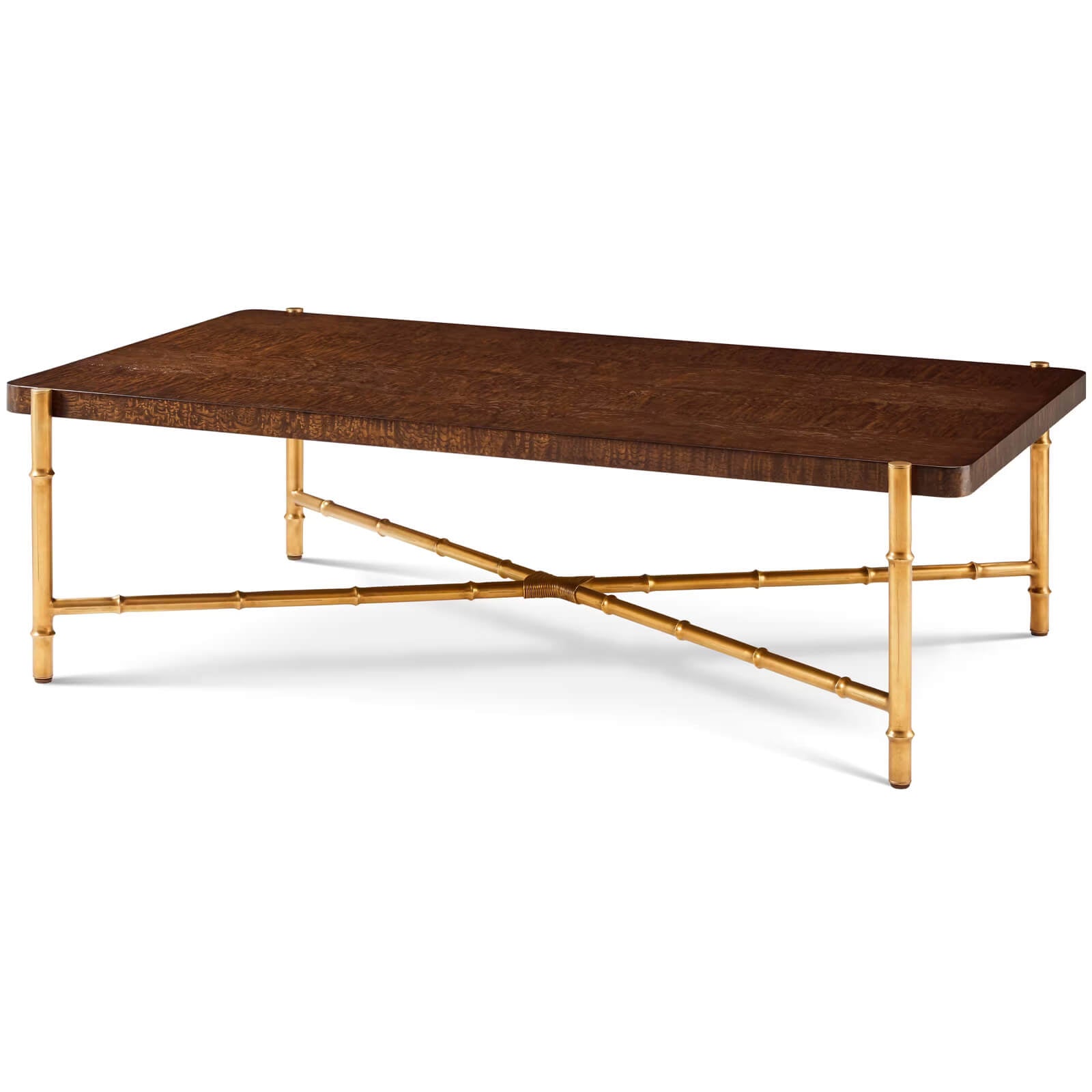 Theodore Alexander Kesden Coffee Table Ash Burl Veneer