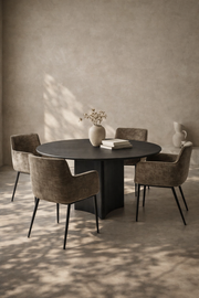 Tommy Franks Trinity 135 Dining Table - Smoked Oak   Nicholas John Interiors