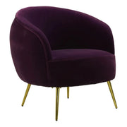 Lalita Purple Velvet Armchair   Nicholas John Interiors