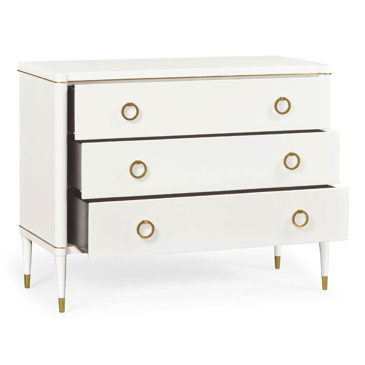 Jonathan Charles Large Chest of Drawers Painted Ivory