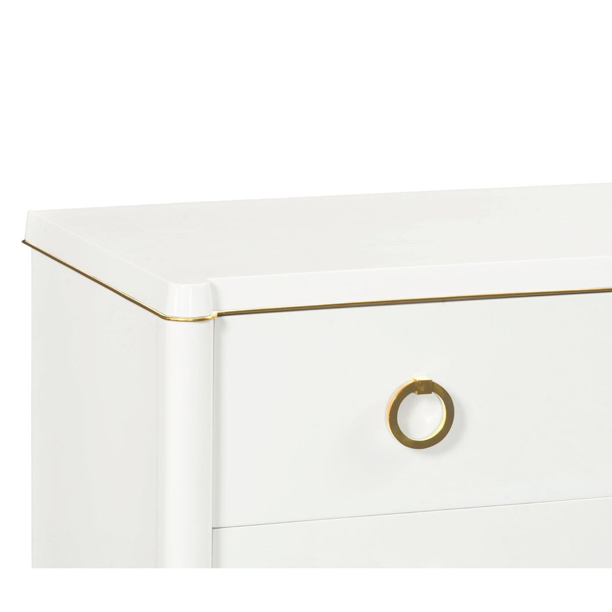 Jonathan Charles Large Chest of Drawers Painted Ivory