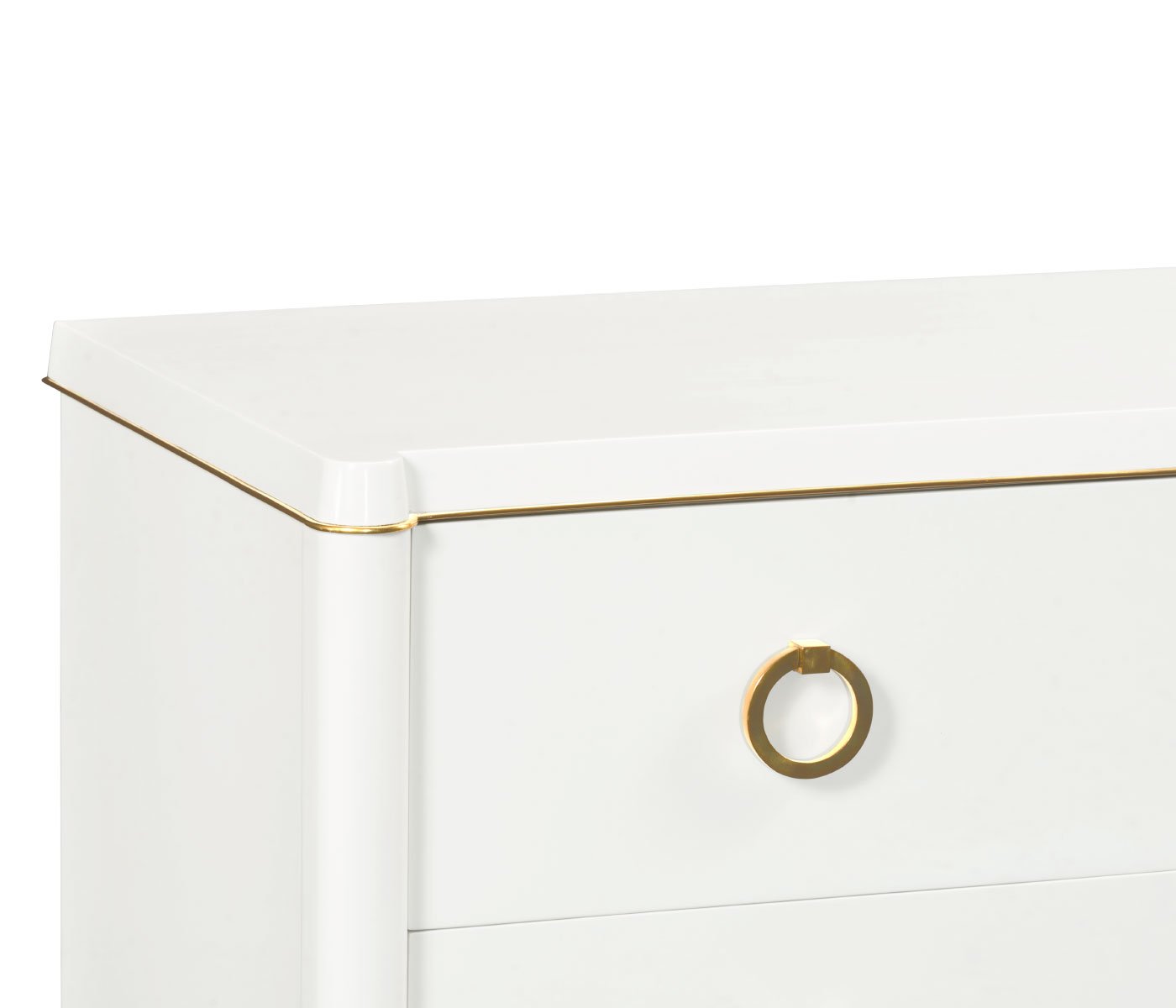 Jonathan Charles Large Chest of Drawers Painted Ivory