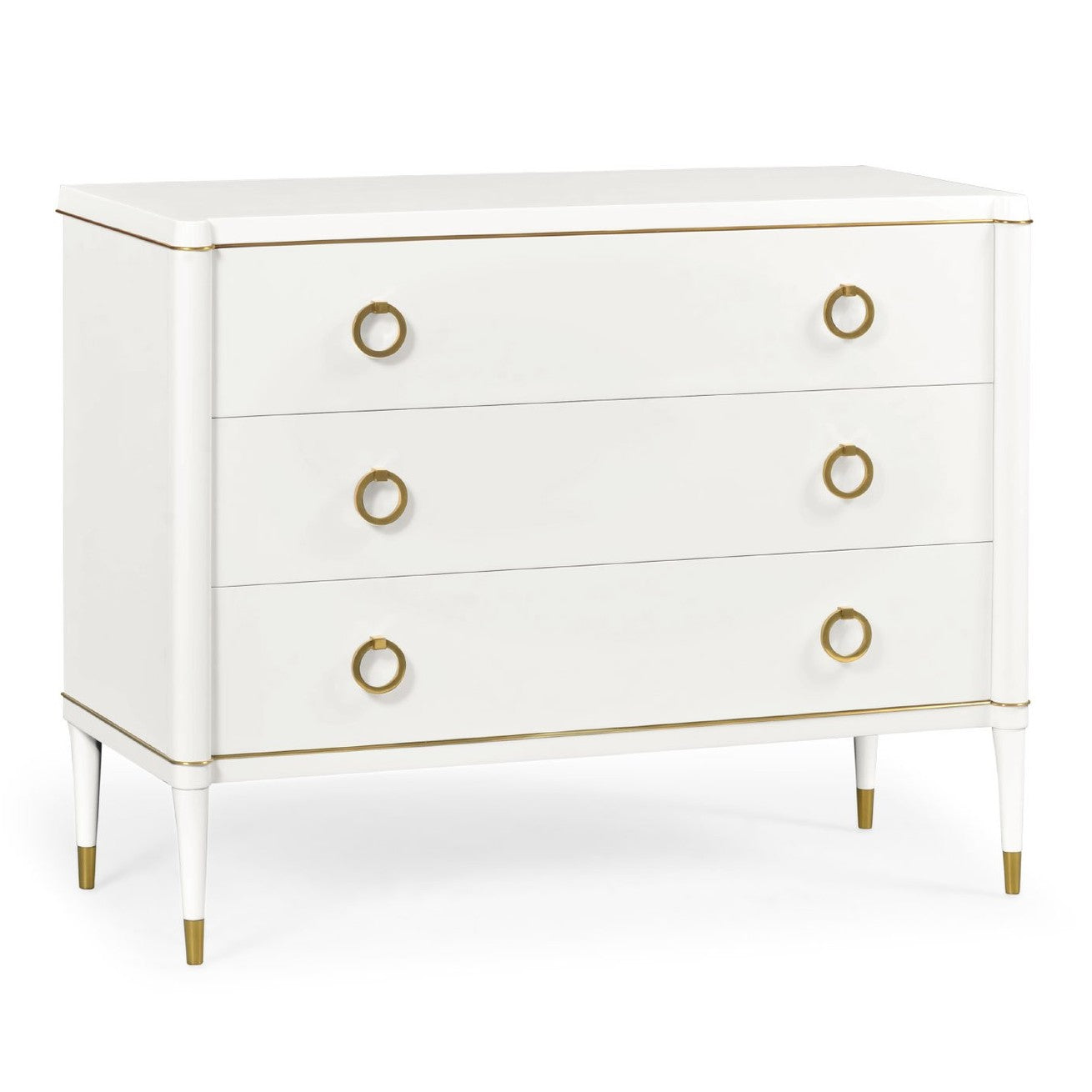Jonathan Charles Large Chest of Drawers Painted Ivory