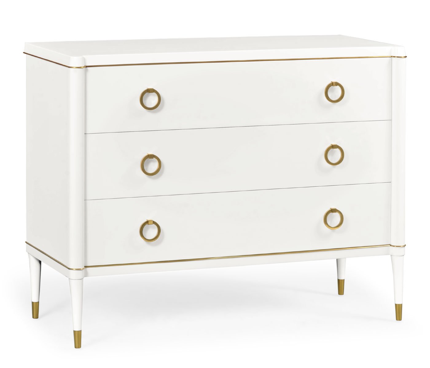 Jonathan Charles Large Chest of Drawers Painted Ivory