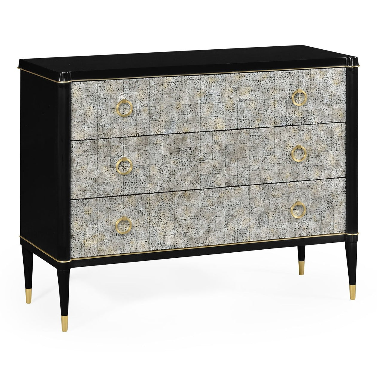 Jonathan Charles Large Chest of Drawers in Light Grey Eggshell