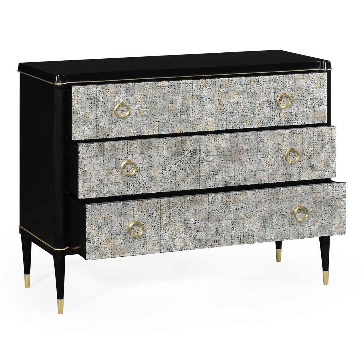 Jonathan Charles Large Chest of Drawers in Light Grey Eggshell