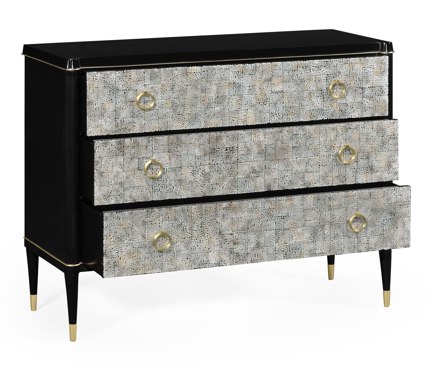 Jonathan Charles Large Chest of Drawers in Light Grey Eggshell