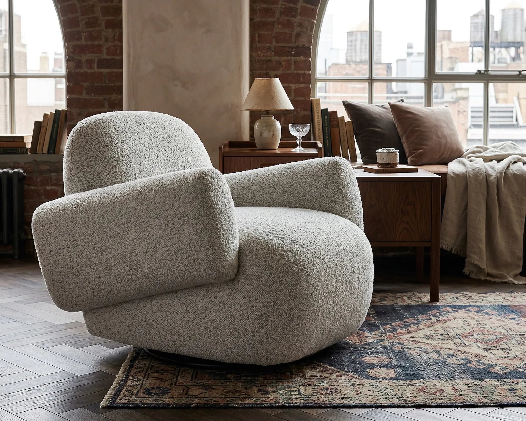 A Liang & Eimil occasional chair in a living room