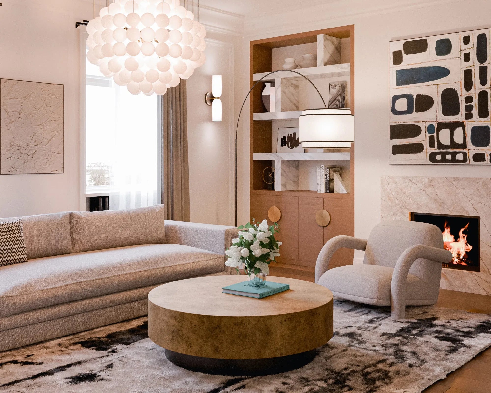 A drawing room furnished with Liang & Eimil pieces