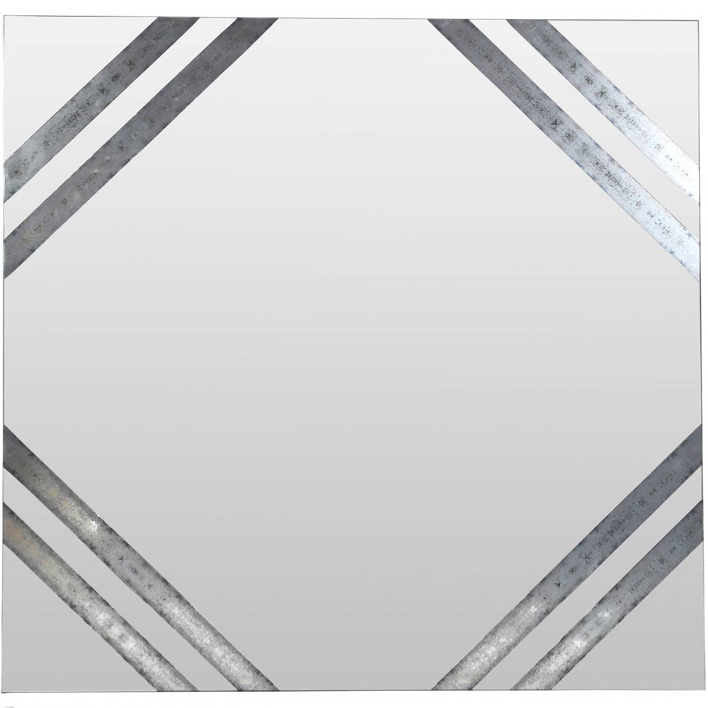 Lennox Antiqued Square Wall Mirror Nicholas John Interiors Ariese