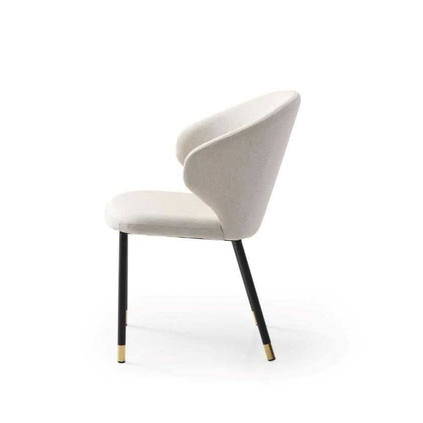 Tommy Franks Lexy Dining Chair in Warwick Bodhi Linen   Nicholas John Interiors