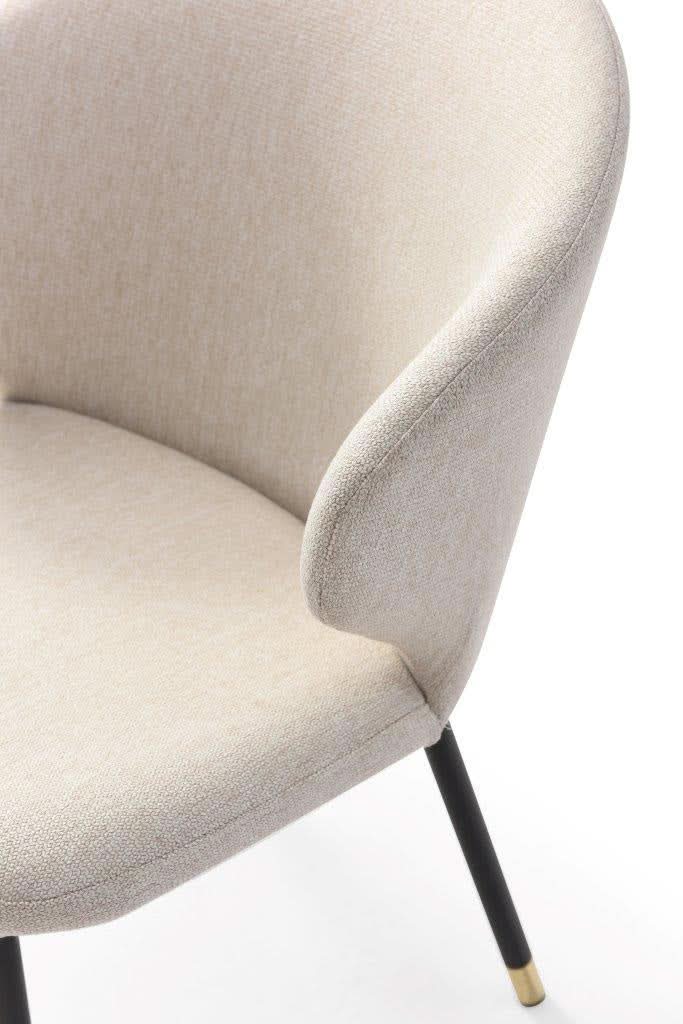 Tommy Franks Lexy Dining Chair in Warwick Bodhi Linen   Nicholas John Interiors