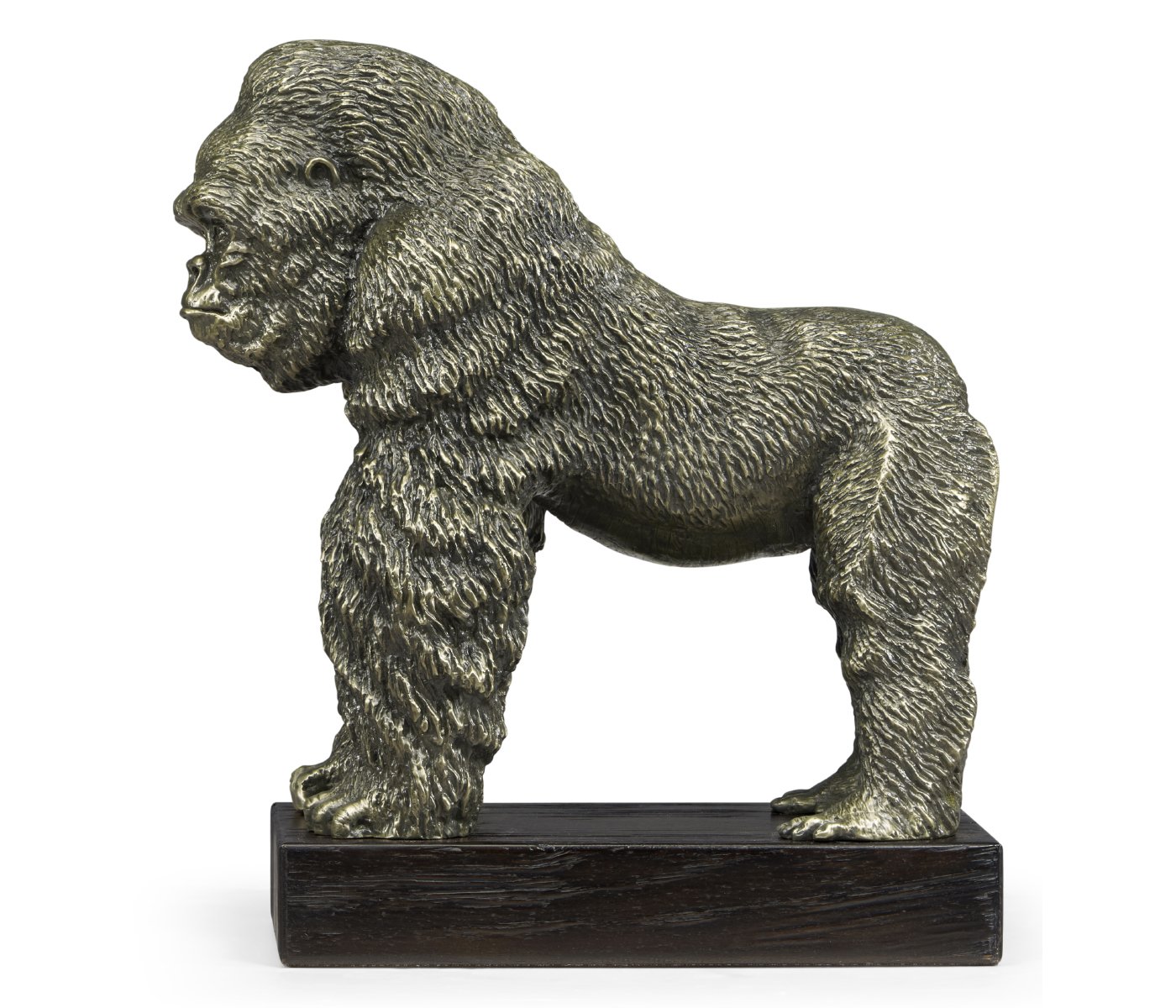 Jonathan Charles Light Brass King Kong Statue
