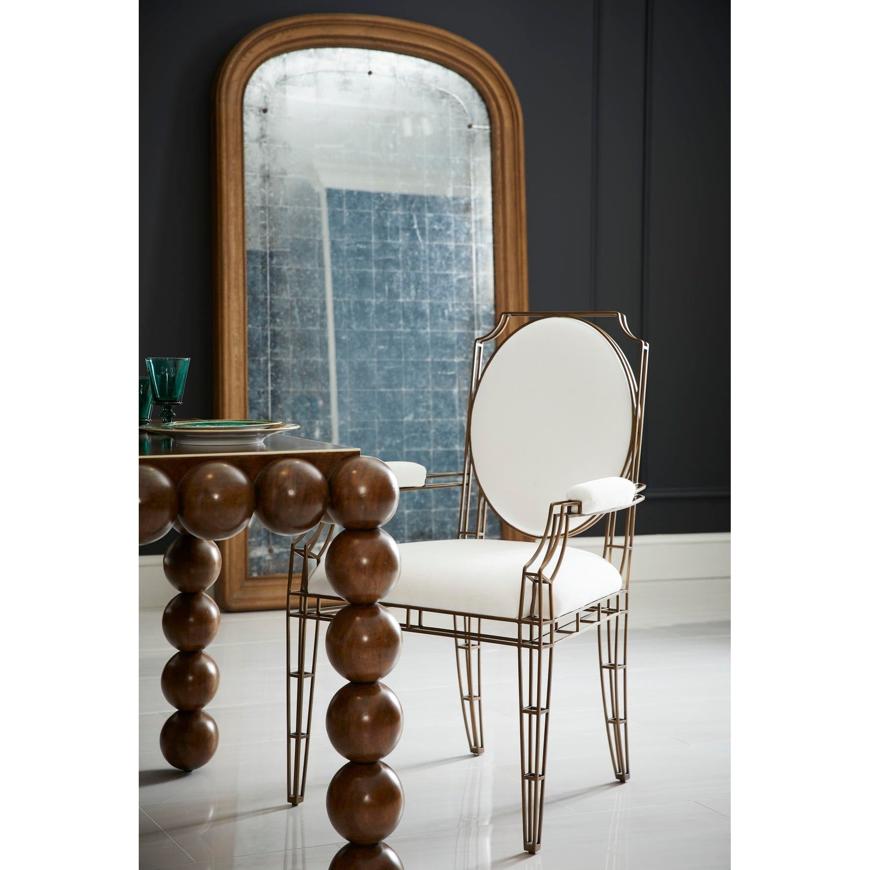 Jonathan Charles Lintel Floor Mirror