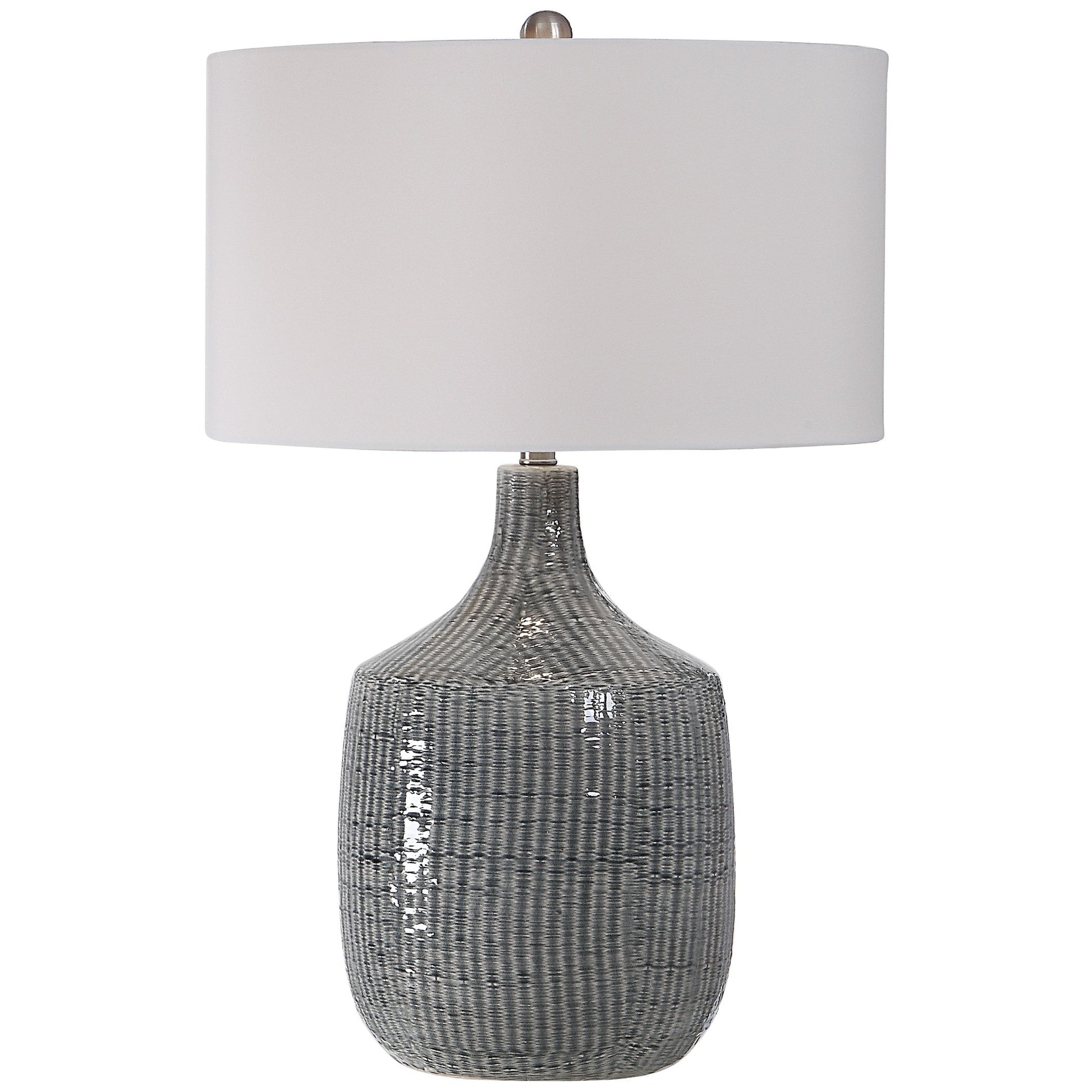  Felipe Distressed Gray Table Lamp