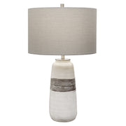 Comanche White Crackle Table Lamp