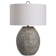 Cyprien Grey White Table Lamp