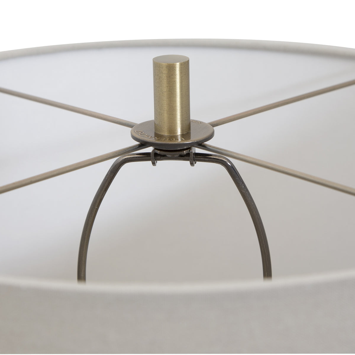 Uttermost Monacan Gray Textured Table Lamp