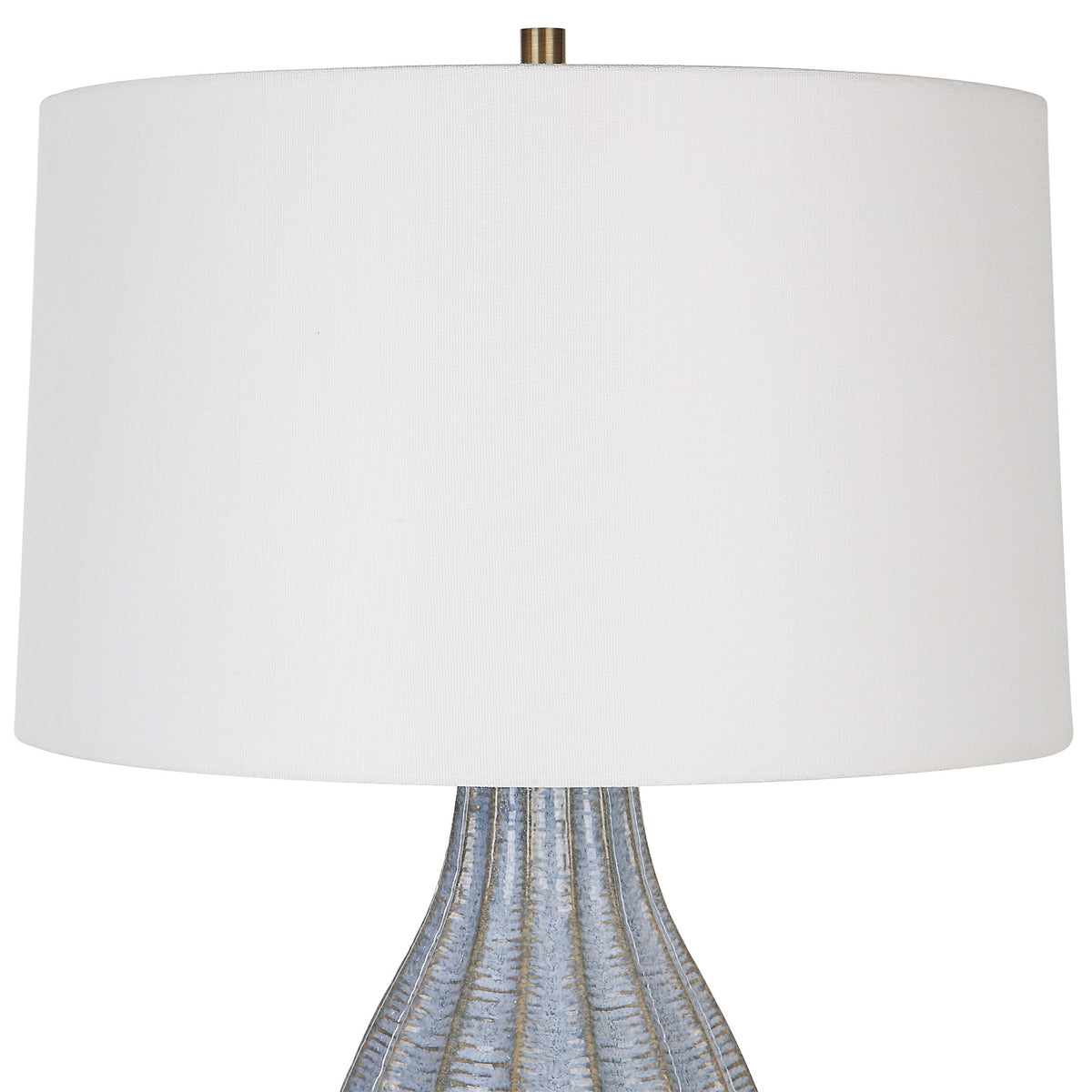 Uttermost Veston Blue Glaze Table Lamp