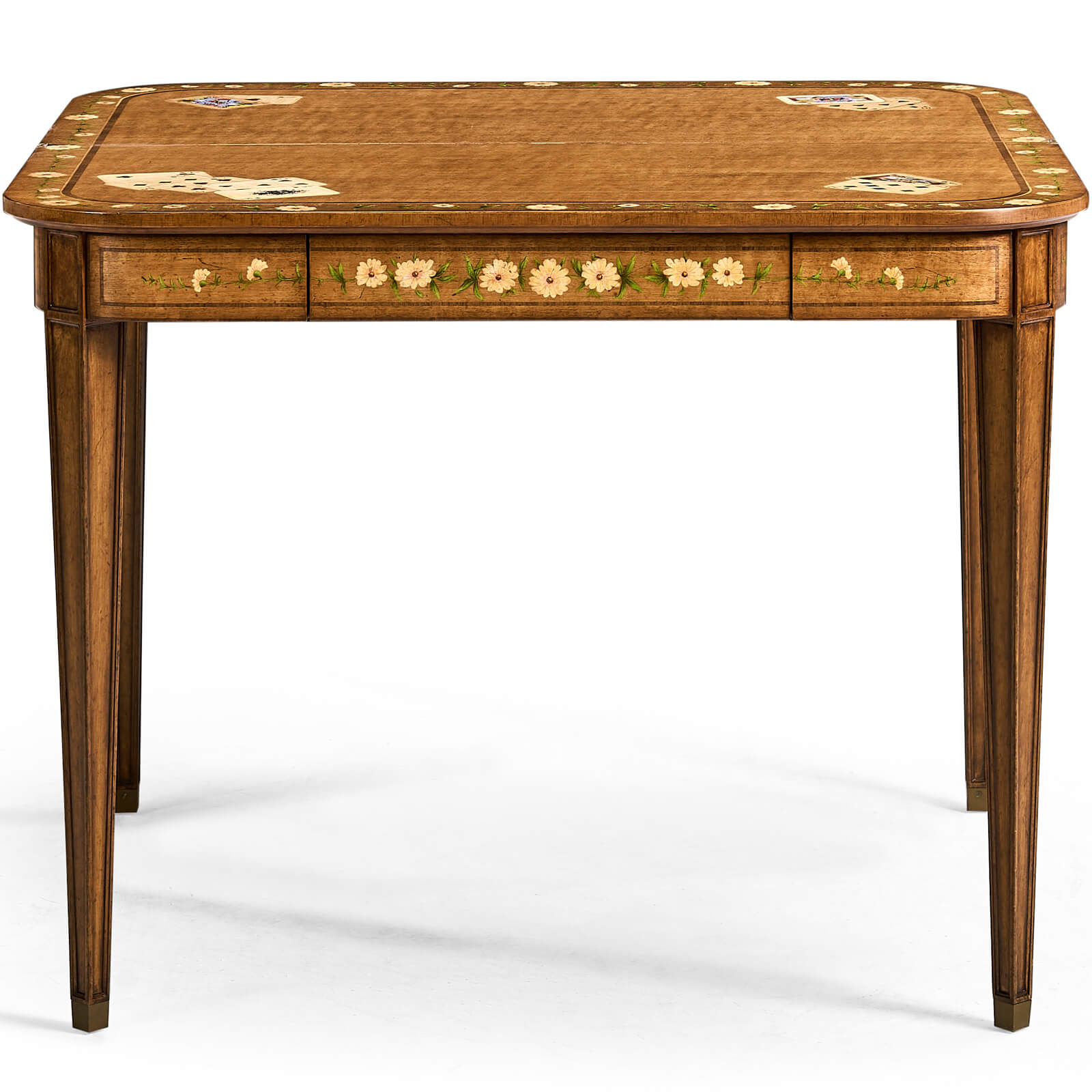 Jonathan Charles Painted Card Table Louis XV