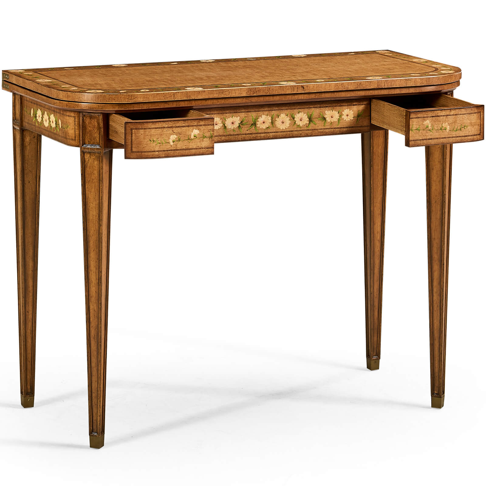 Jonathan Charles Painted Card Table Louis XV