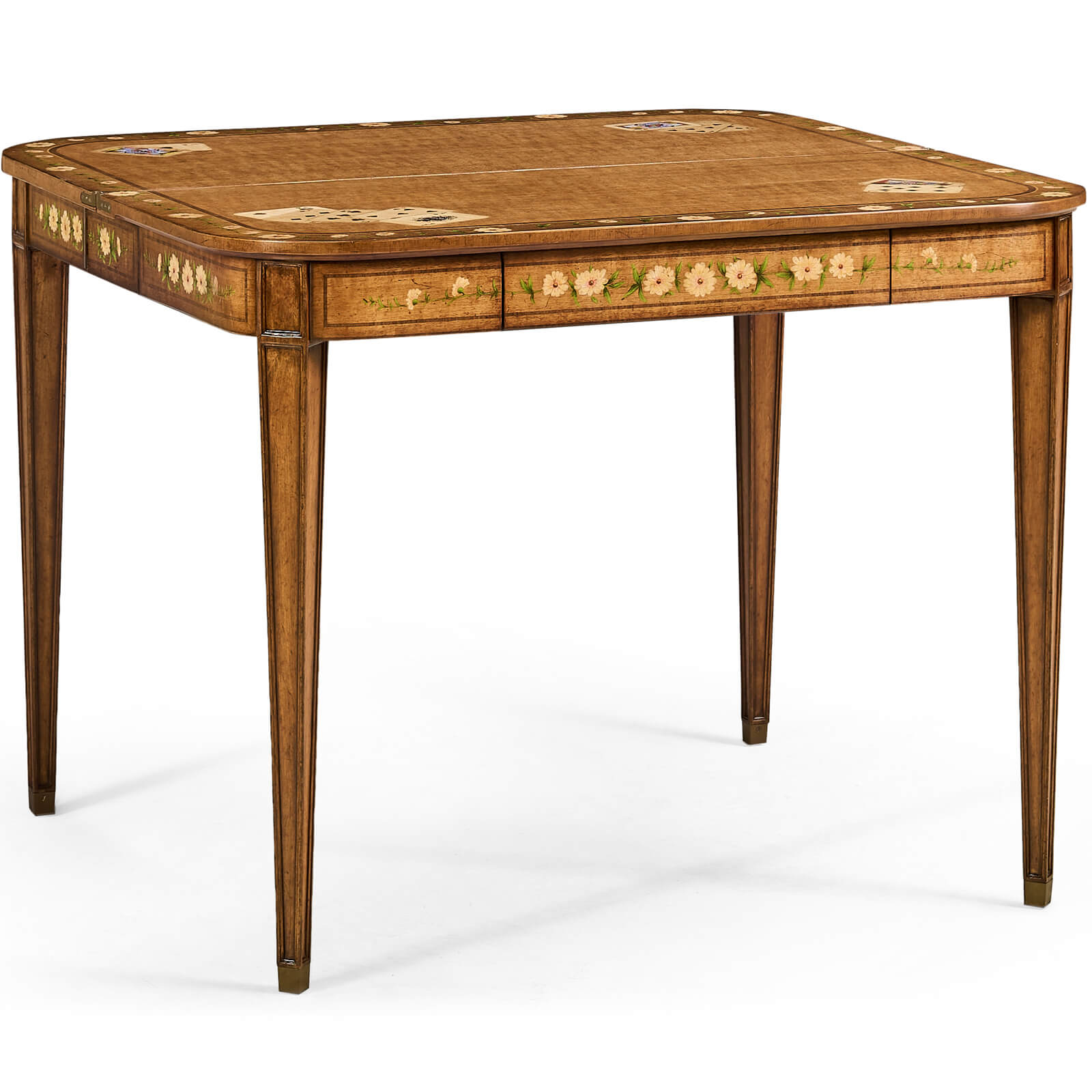 Jonathan Charles Painted Card Table Louis XV