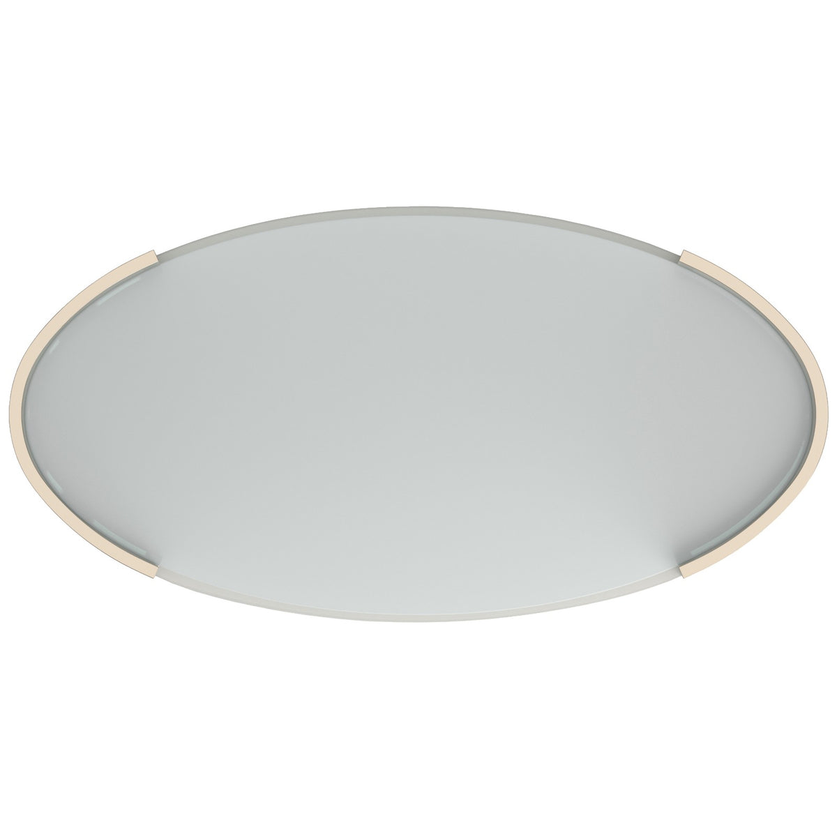 Caracole Love Oval Coffee Table in Matte Pearl