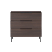 Twenty10 Design Luna 3 Drawer Chest - Espresso  Nicholas John Interiors