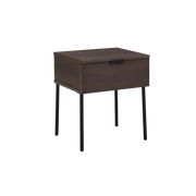 Twenty10 Luna Bedside Table in Espresso - Drawer Modern Cabinet  Nicholas John Interiors