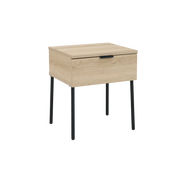 Twenty10 Design Luna Single Drawer Bedside - Oak  Nicholas John Interiors